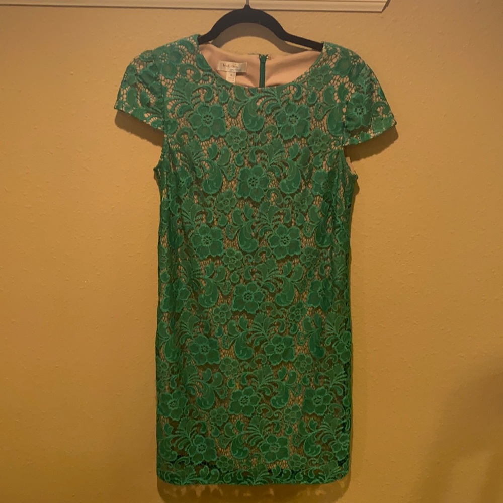 Ivy & Blu emerald green lace dress